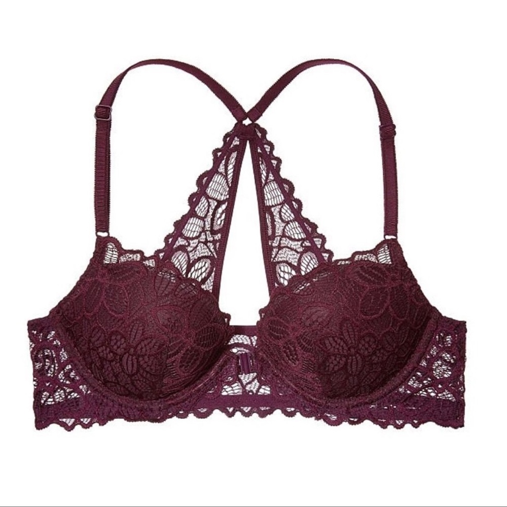 PINK date push-up bra lace